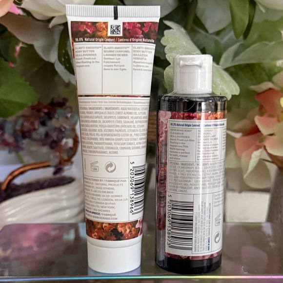 🆕🪷 KORRES “SEA LAVENDER” TRAVEL SIZE BODY CARE SET. BRAND NEW FACTORY SEALED. - Picture 2 of 5